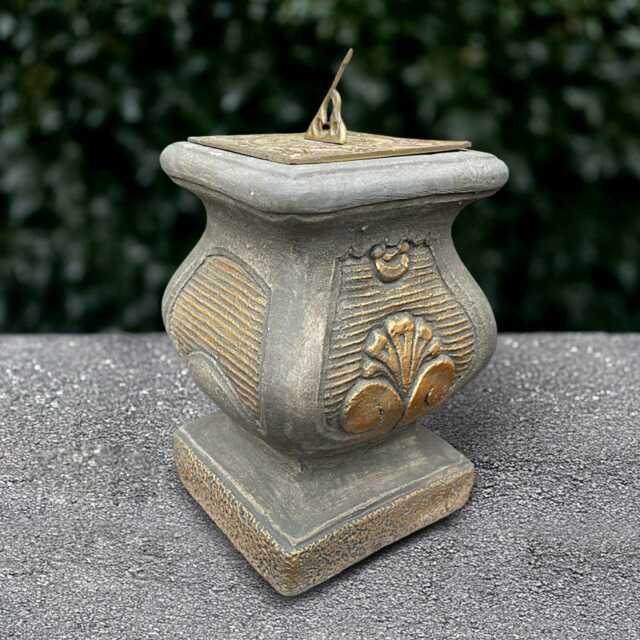 Large Sundial Decoration Concrete Garden Statue Cement Timepiece Sculpture Yard Ornament Japanese Style Lover Gift - image 1