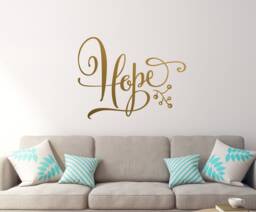 Christmas Hope Vinyl Wall Decal, Mistletoe Sticker, Quote Saying - thumbnail 1