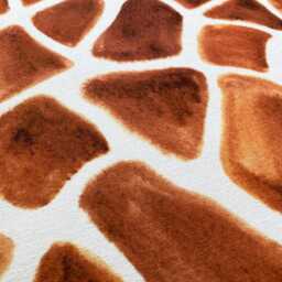 Giraffe Print Chenille Cushion Cover Double Sided, Soft Fabric - thumbnail 2