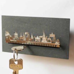 Savannah Souvenir Gift Tube - Elegant Skyline Silhouette Design Ideal Keepsake Or Present Georgia Landmarks Stylish Home Decor - thumbnail 1