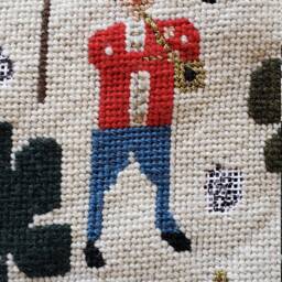 Toy Soldiers Original Custom Design Christmas Needlepoint Stocking - Sample Only. Not For Sale - thumbnail 2