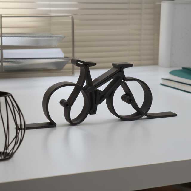 Bicycle Bike Outline Sculpture Desk Shelf Art - Minimalist Modern Display Decor - image 1