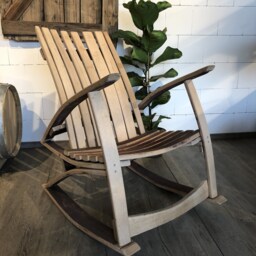 Rocking Chair Made Of Wine Barrel Staves - thumbnail 2