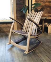 Rocking Chair Made Of Wine Barrel Staves