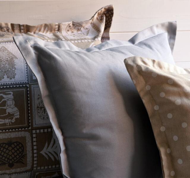 Set 3 Decorative Pillows, Neutral Colors, Grey, Pois, Tirol, Cushions, Throw Pillow - image 1