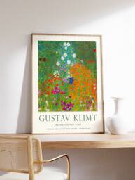 Gustav Klimt Poster, Gallery Quality Print, Flower Garden, Art Nouveau, Modern Art, Wall Decor, Floral Art, Gift Ideas, A1/A2/A3/A4 - thumbnail 1
