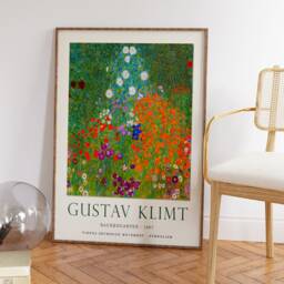 Gustav Klimt Poster, Gallery Quality Print, Flower Garden, Art Nouveau, Modern Art, Wall Decor, Floral Art, Gift Ideas, A1/A2/A3/A4 - thumbnail 2