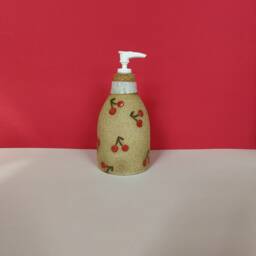 Handmade Ceramic Soap Dispenser in Cherry - thumbnail 3