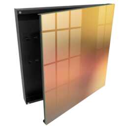 Warm Gradient Key Cabinet For Home, Yellow Box Wall, Abstract Abstraction, Lovers Of Harmony & Peace