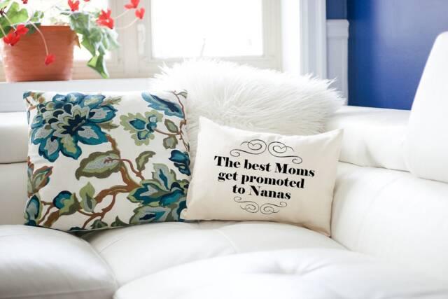 Christmas Grandparent, Mothers Day Gift, Pregnancy Reveal, Personalized Pillow, Grandparent Gift Idea, Mother's Day, Mom Reveal - image 1