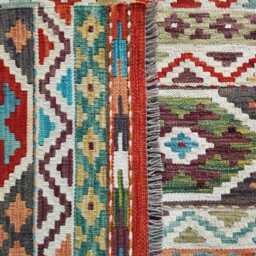 Tribal Kilim Rug, Handmade Artisan Afghan Turkish Navajo Bohemian Flatweave Natural Sheep Wool Rug 178x118 cm - thumbnail 3