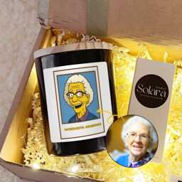Funny Simpsons Style Candle - Custom Cartoon Portrait Gift Wonderful Grandma Funny Birthday Photo For - thumbnail 1