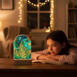 Emerald City Light Home Decor, Elphaba Glinda Nightlight, Wicked Musical Wizard Of Oz Gift, Bedroom Decoration, Decor - thumbnail 3