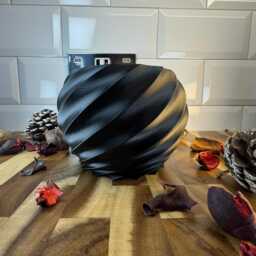 Sleek Spiral Plant Pot - 3D Printed Modern Bonsai & Indoor Planter - thumbnail 3