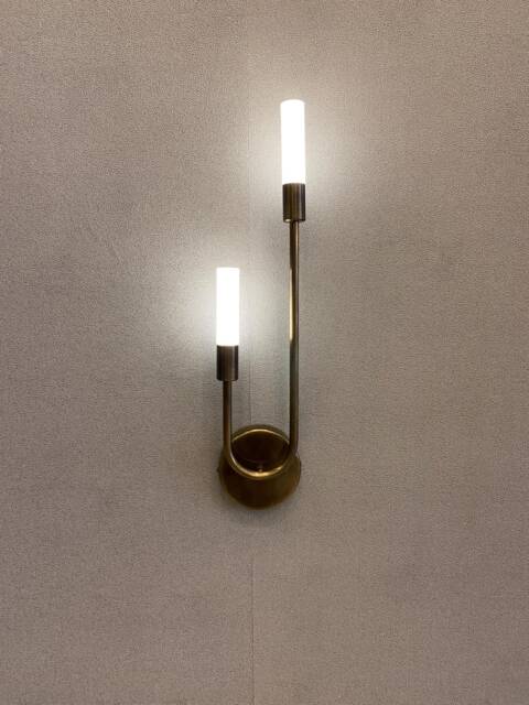 Antique Brass Led Wall Sconce Modern Minimalist Light - image 1