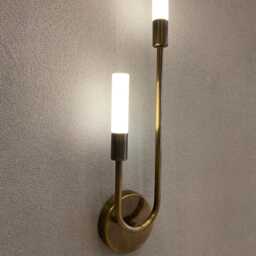 Antique Brass Led Wall Sconce Modern Minimalist Light - thumbnail 2