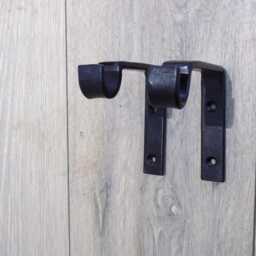 Curtain Rail Set-Upwrought Iron - Forged Steel Handmade in The UK + Free Fitting Kit - thumbnail 4