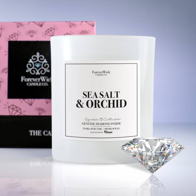Sea Salt & Orchid Diamond Candle - image 1