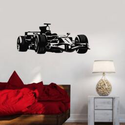 Wall Vinyl Decal Car Racing Formula Race Man Cave Sticker - #1024Da - thumbnail 2