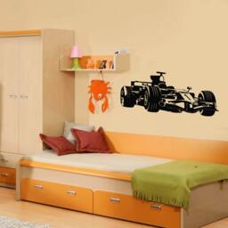 Wall Vinyl Decal Car Racing Formula Race Man Cave Sticker - #1024Da - thumbnail 3