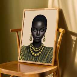 Regal Woman, African American Fashion Wall Art - Poster Only - thumbnail 3