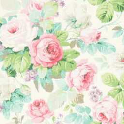 Sanderson Chelsea, Pink & Mint Green Floral Linen Cushion Cover, Throw Pillow Home Decor - thumbnail 3