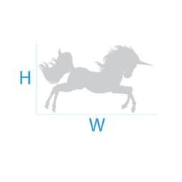 Magical Unicorn Wall Decal With Stars Girls Nursery Decor - thumbnail 4