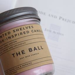 The Ball - Pride & Prejudice Book Candle Scent Inspired Literary Gift For Reader Bookworm Soy - thumbnail 3