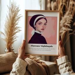 Florence Nightingale Quote Poster Inspirational Woman Art Print - thumbnail 3
