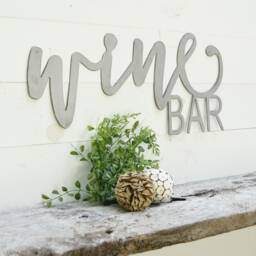 Wine Bar Metal Sign - 16 Gauge Steel Wall Art - thumbnail 3