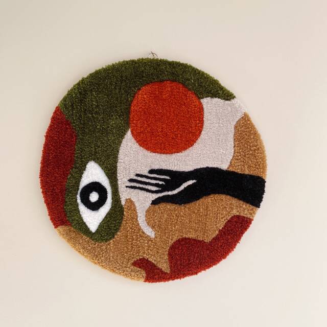 Hypnos Tufted Wall Hanging Rug, Bohemian Tufted, Hand 100% Handmade, Rug - image 1