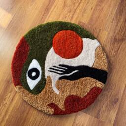 Hypnos Tufted Wall Hanging Rug, Bohemian Tufted, Hand 100% Handmade, Rug - thumbnail 4