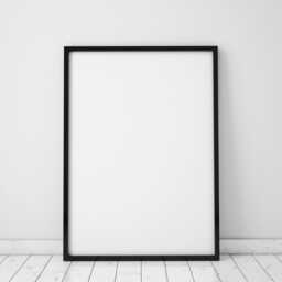 A4 A5 Black Photo Frame Thin Picture Frames Poster Handmade Wall Art Hanging - Portrait & Landscape Made in UK Free Delivery - thumbnail 2