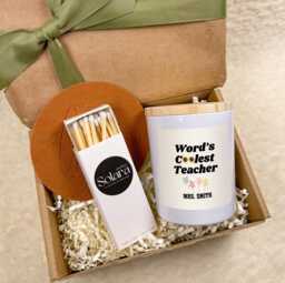 World's Coolest Teacher Gift, Personalised Candle, Custom Thank You Gift For - thumbnail 1