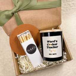 World's Coolest Teacher Gift, Personalised Candle, Custom Thank You Gift For - thumbnail 4
