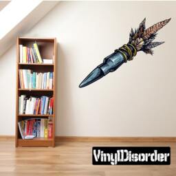 Darts Wall Decal - Fabric Vinyl Removable & Reusable Dartsuscolor001Et