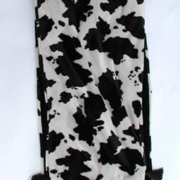 Cow Print Blanket, Black & White, Velvet Ranch Home D??cor, Jersey Print, Western Throw, Sofa Throw Blanket - thumbnail 3