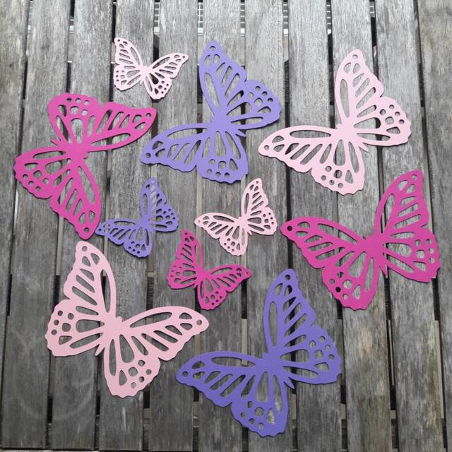 10 Giant Paper Butterflies Placecard Backdrop Wall Decoration - image 1