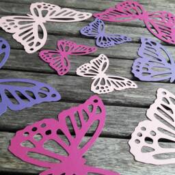 10 Giant Paper Butterflies Placecard Backdrop Wall Decoration - thumbnail 2