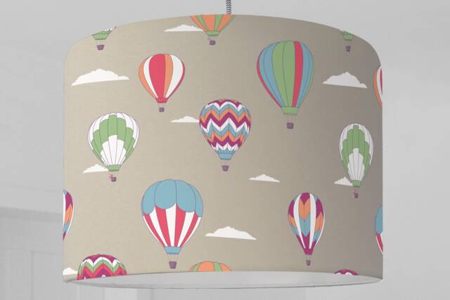 Baby Lamp Lampshade Ballooning Clouds - image 1