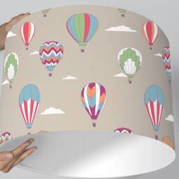 Baby Lamp Lampshade Ballooning Clouds - thumbnail 2