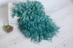 Newborn Curly Layer, Baby Photo Props, Cream White Wool Blanket, Fur Basket Stuffer