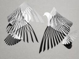 Dove Metal Wall Art Kirigami Bird Sculpture, Shadow Effect