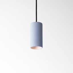 Concrete Pendant Light - Colorful Hanging Lamp Modern Cylinder Ceiling Minimal Cement Handmade in Italy Cromia 13 cm - thumbnail 4
