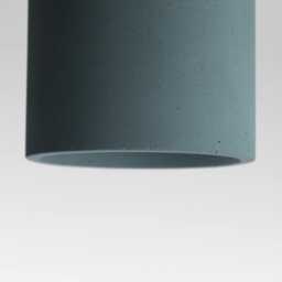 Concrete Pendant Light - Colorful Hanging Lamp Modern Cylinder Ceiling Minimal Cement Handmade in Italy Cromia 13 cm - thumbnail 2