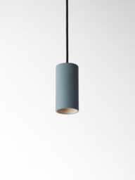 Concrete Pendant Light - Colorful Hanging Lamp Modern Cylinder Ceiling Minimal Cement Handmade in Italy Cromia 13 cm