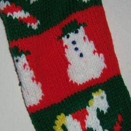 Personalized Hand Knitted Christmas Stocking - thumbnail 2
