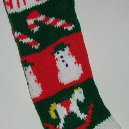 Personalized Hand Knitted Christmas Stocking - thumbnail 3