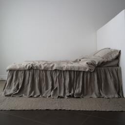 Linen Bed Skirt Dust Ruffle. Linen Bedskirt. Handmade By Mooshop.new20 - thumbnail 3