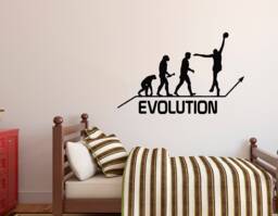 Basketball Evolution Wall Decal Custom Name Vinyl Sticker 2264 - thumbnail 1